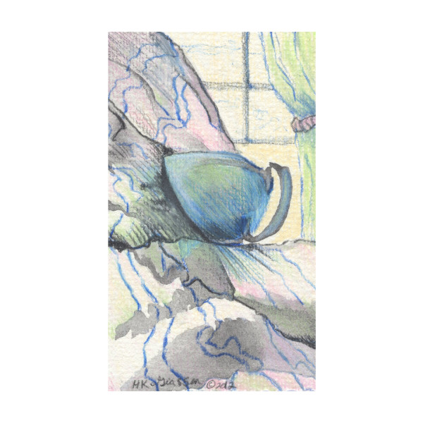 Tea Time 5 Tea Cup Still Life Drawing by Helena Kuttner-Giasson