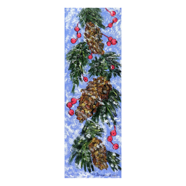 Snowflake Pine Cones III by Helena Kuttner-Giasson