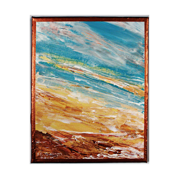 Lakewaves Waterscape Painting by Helena Kuttner-Giasson