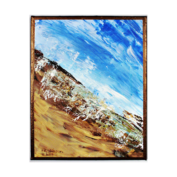 Lakewaves 2 Waterscape Painting by Helena Kuttner-Giasson