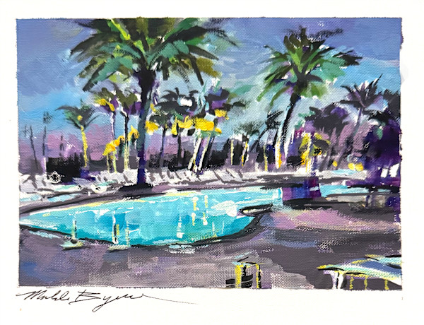 Nocturne in Turquoise/Ocean Reef Lagoon by MICHELE BYRNE, Image 1.