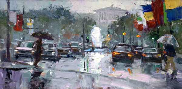 Rainy Day on the Parkway by MICHELE BYRNE