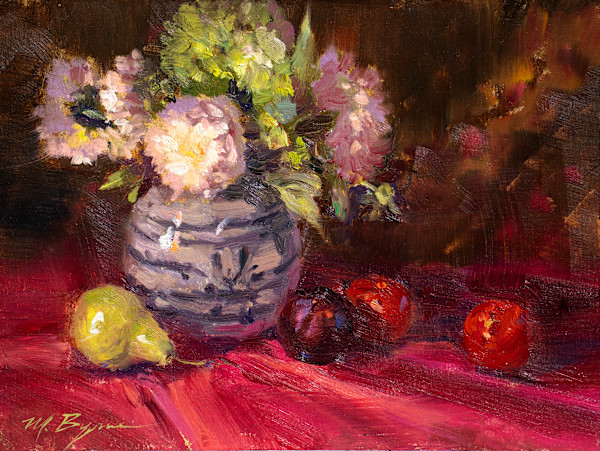 Peonies & Plums by MICHELE BYRNE