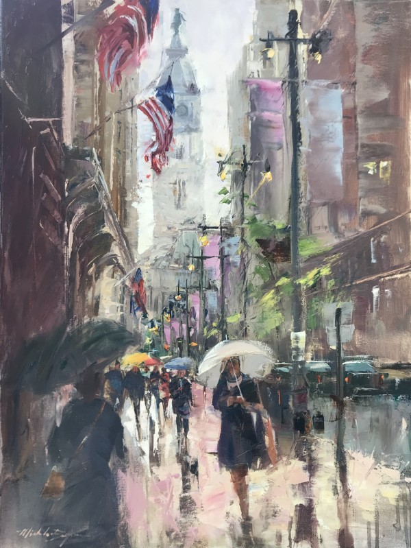 Broad Street Rain by MICHELE BYRNE