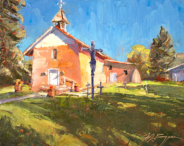 Church of the  Holy Trinity/Arroyo Seco by MICHELE BYRNE