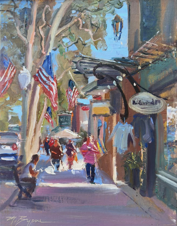Flags on Marine by MICHELE BYRNE
