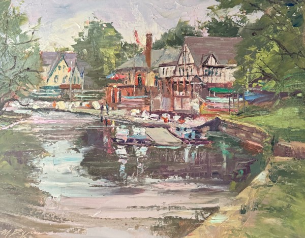 Morning at Boathouse Row by MICHELE BYRNE