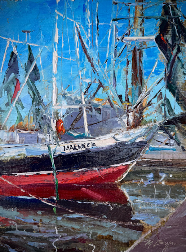 Shrimp Boat on the Mill Pond (Mariner) by MICHELE BYRNE