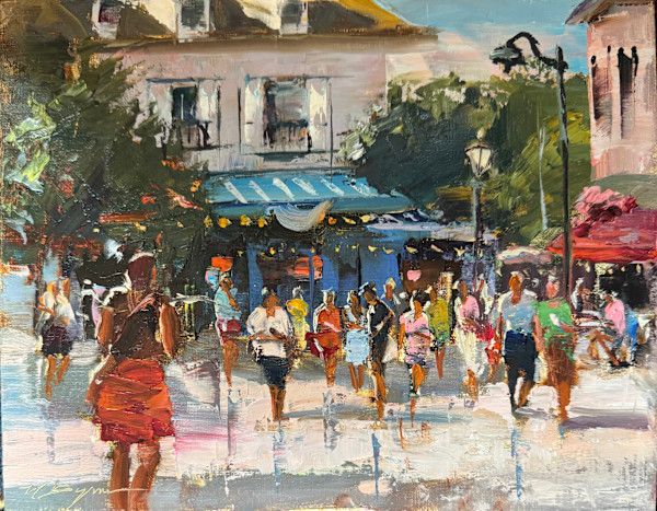 Busy Montmartre Morning by MICHELE BYRNE