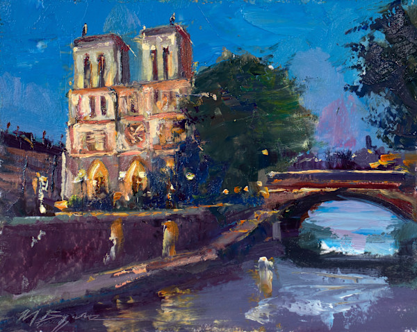 Notre Dame Nocturne by MICHELE BYRNE