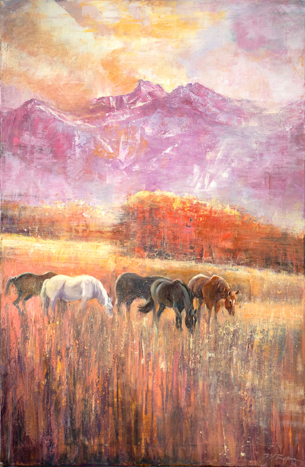 Twilight  on Last Dollar Road by MICHELE BYRNE