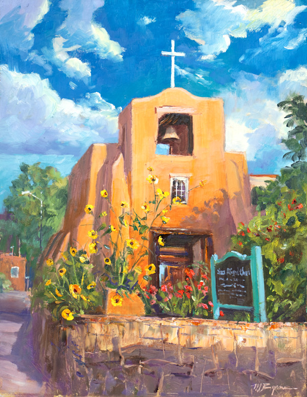 Sunflowers & San Miguel by MICHELE BYRNE