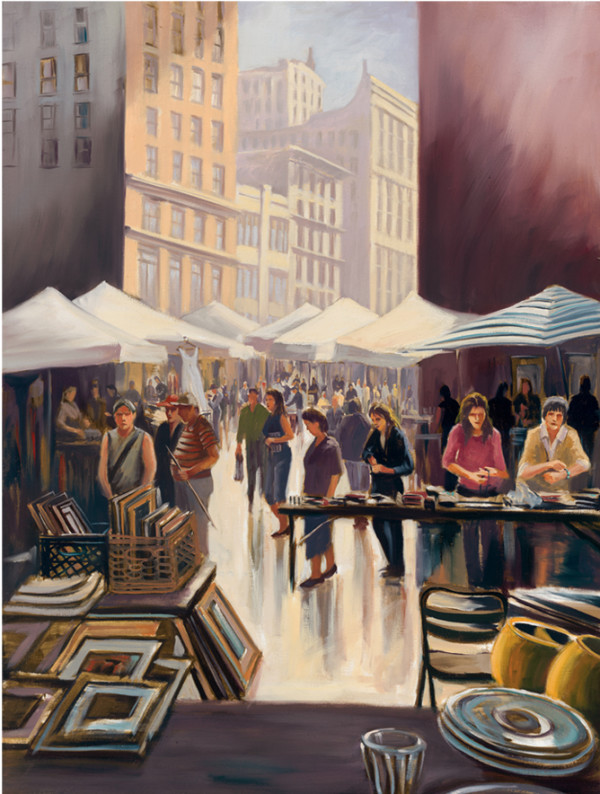Sunday Morning at the Flea Market/NYC by MICHELE BYRNE