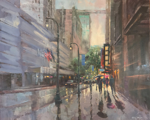 Peachtree Street Rain by MICHELE BYRNE