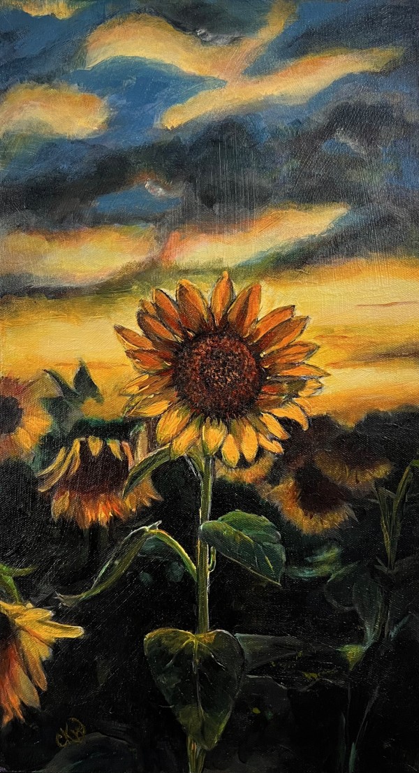 Ukrainian Sunflower Field by Carolyn Wonders