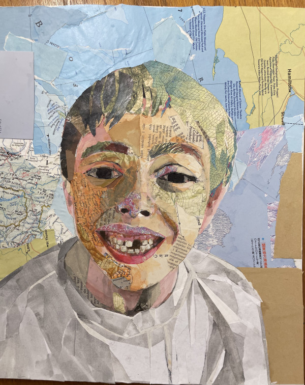 Elijah in collage by curtis bay