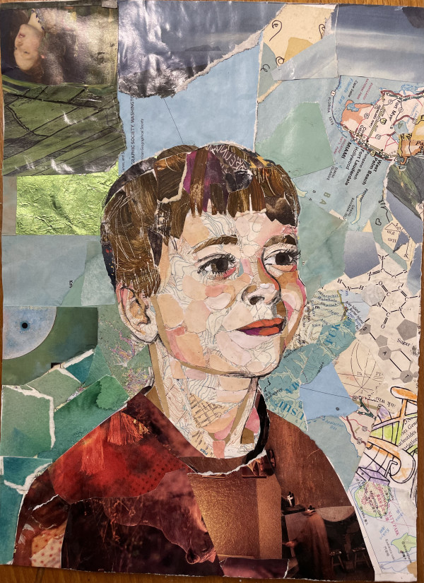 Dylan in collage by curtis bay