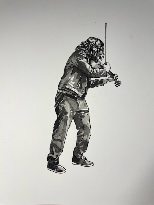 Busking by curtis bay