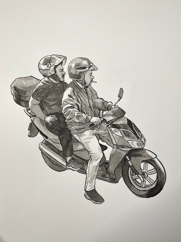 Riding by curtis bay
