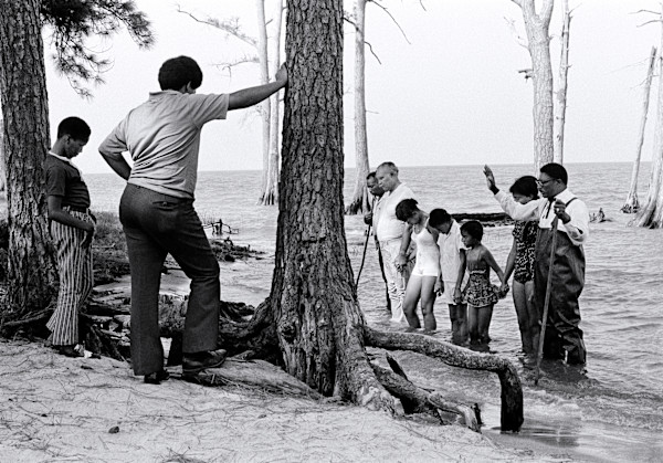 Ocean Baptism, Currituck County, North Carolina by Alex Harris, Image 1.
