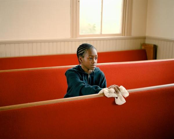 Young Boy Cleaning  Church, VA by Susan Worsham, Image 1.