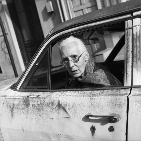 Caroline and Bullet Hole New Orleans, LA by Rosalind Fox Solomon, Image 1.