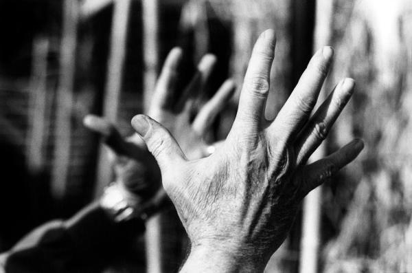 John Warren Mobley Stipe Jr’s hands, Grady Avenue, Athens by Michael Stipe, Image 1.