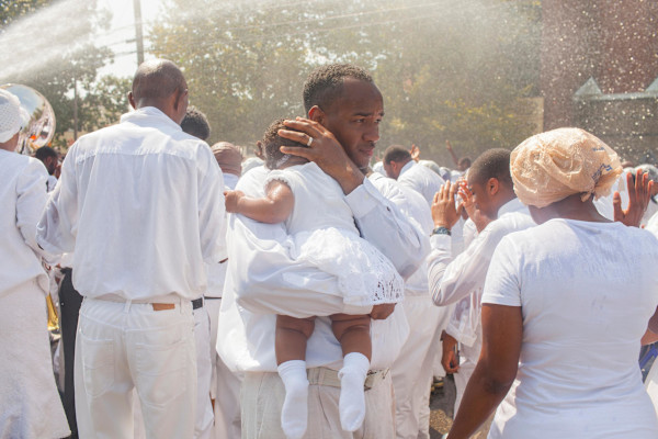 Firehose baptism, Newport News, Virginia by Matt Eich, Image 1.