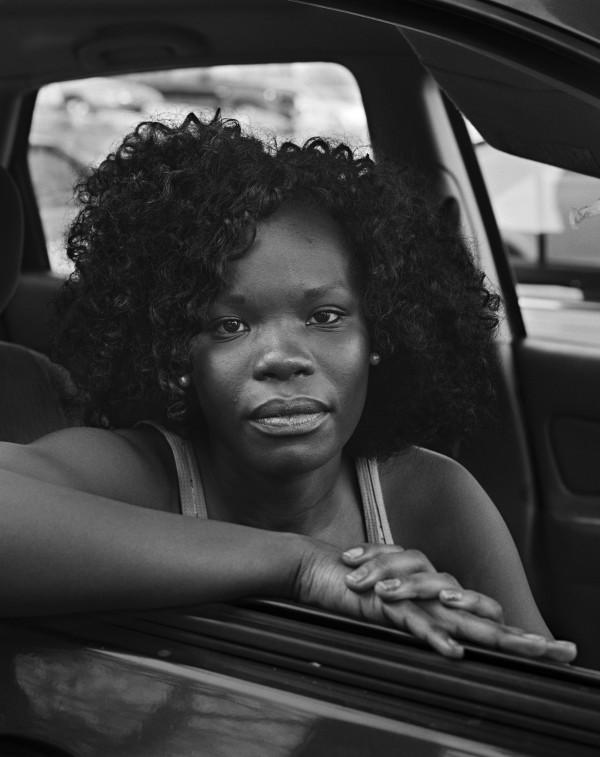 Rosa in the car by James River, Richmond, Virginia by Vanessa Winship, Image 1.