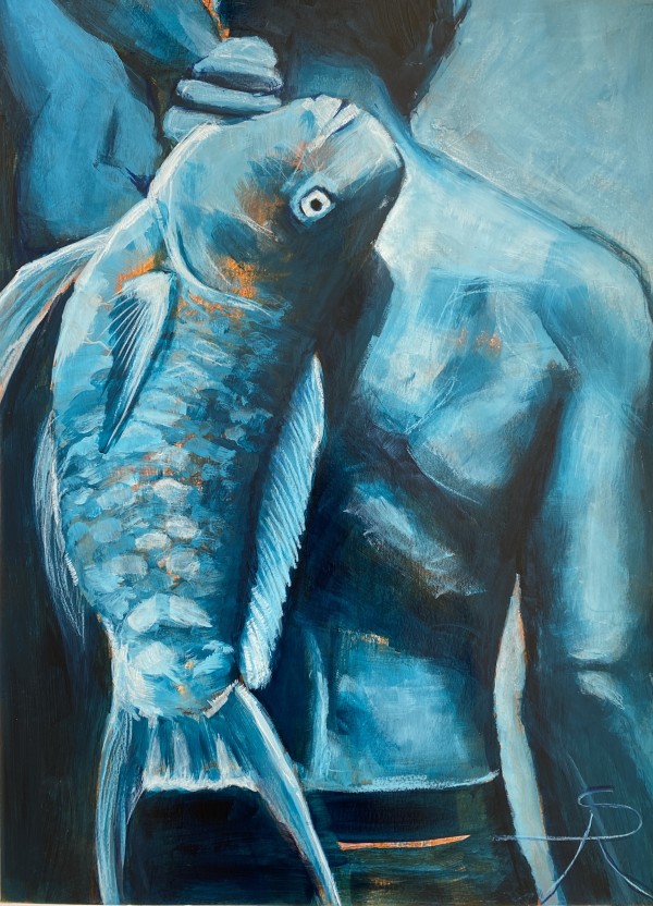 Blue Uhu Ekahi by Sabine Ronge