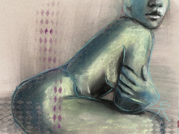 Nude in Pastel #4 by Sabine Ronge