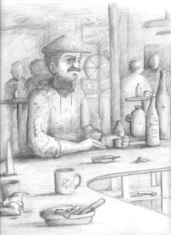 Man at the Bar by Brian Huntress