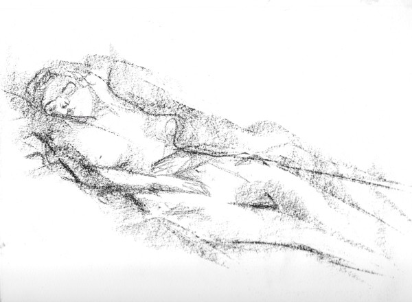 Reclining Nude by Brian Huntress