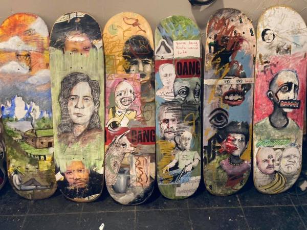 Assorted Skate Decks by Brian Huntress
