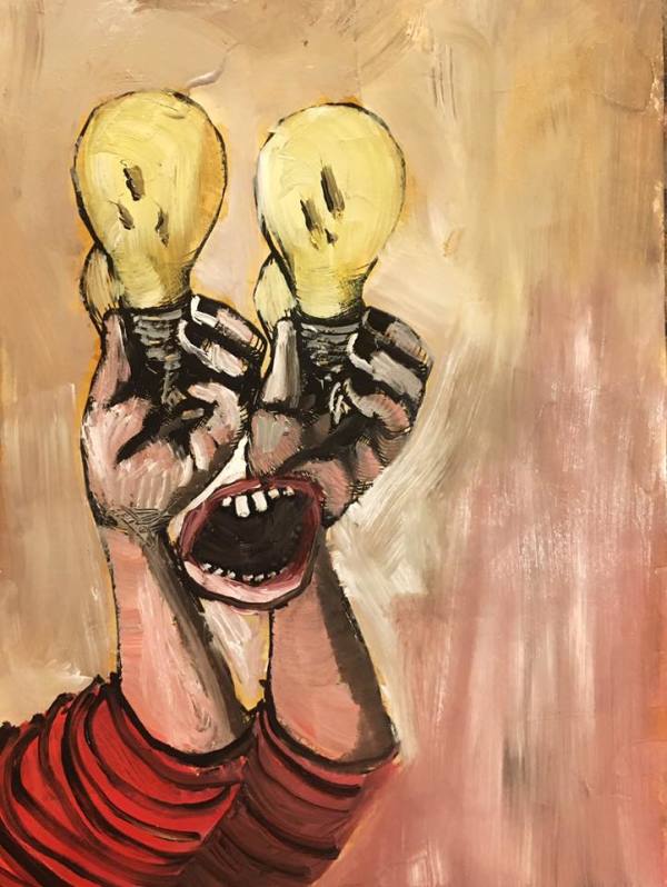Lightbulb Face by Brian Huntress