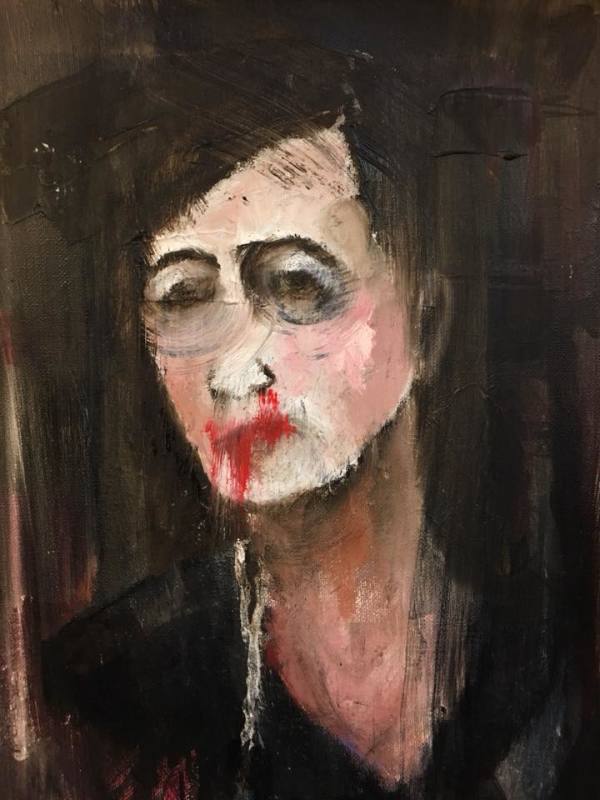 Woman with Smeared Makeup by Brian Huntress