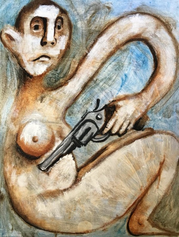 Woman with a Gun by Brian Huntress