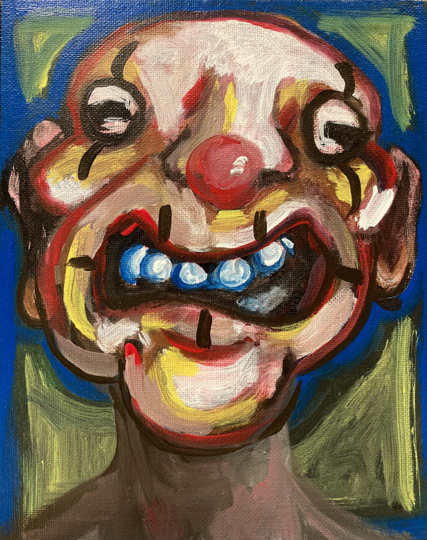 Clown Baring Teeth by Brian Huntress