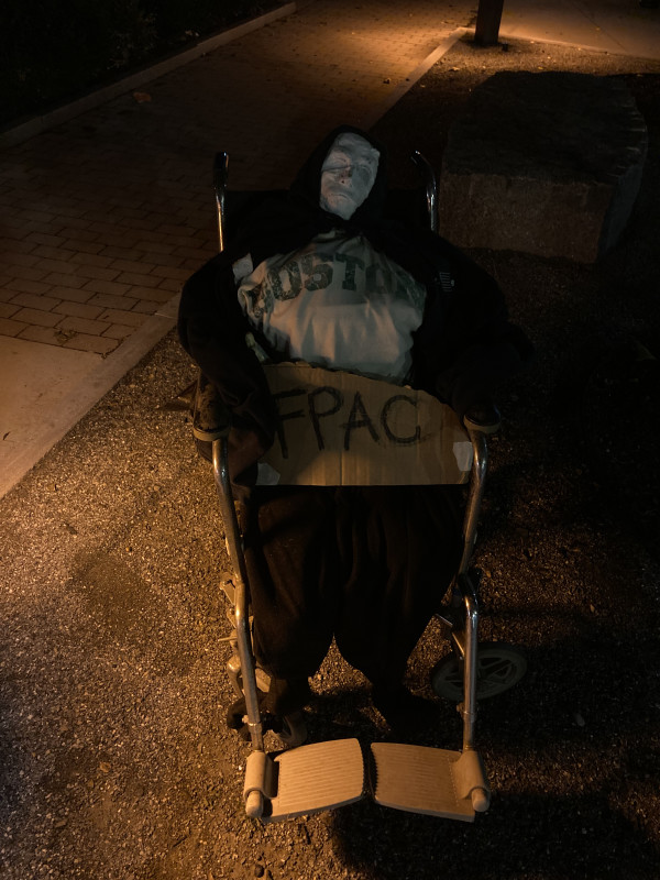 Man in Wheelchair - FPAC Open Studios 2022 by Brian Huntress