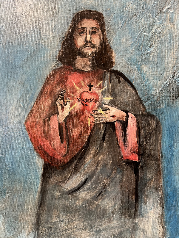 Jesus with Sacred Heart by Brian Huntress