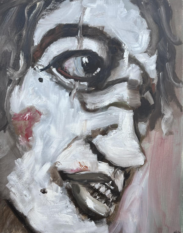 Self Portrait with Battered Face by Brian Huntress
