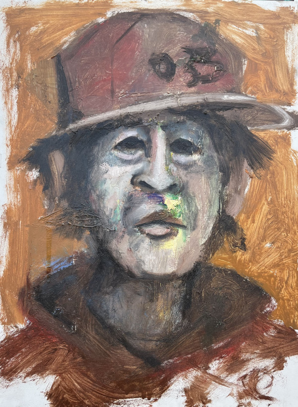 Boy with Flat Brimmed Hat by Brian Huntress
