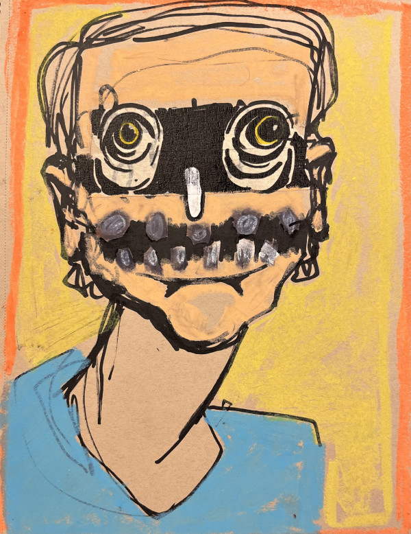 Boy in Spirit Mask by Brian Huntress