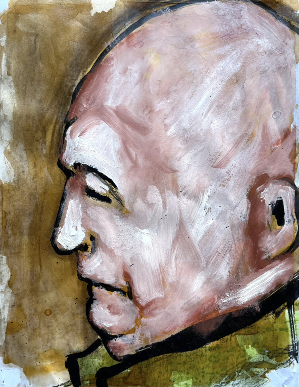 Bald Man Profile by Brian Huntress