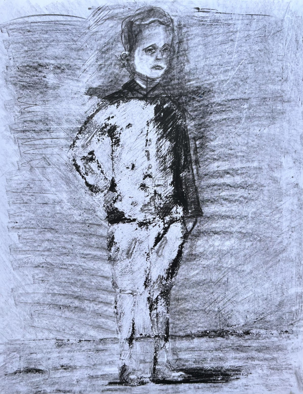 Boy in Grey Fog by Brian Huntress
