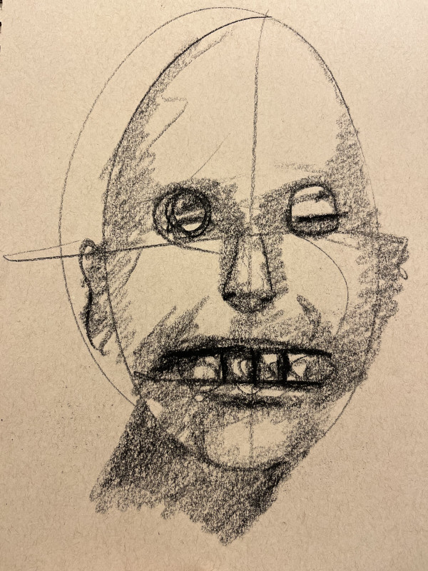 Disturbed Man Baring Teeth by Brian Huntress
