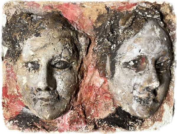 Plaster Death Masks by Brian Huntress