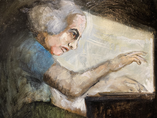 George Washington Typing on Laptop by Brian Huntress
