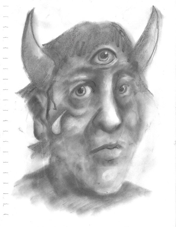 Horned Demon with Third Eye by Brian Huntress