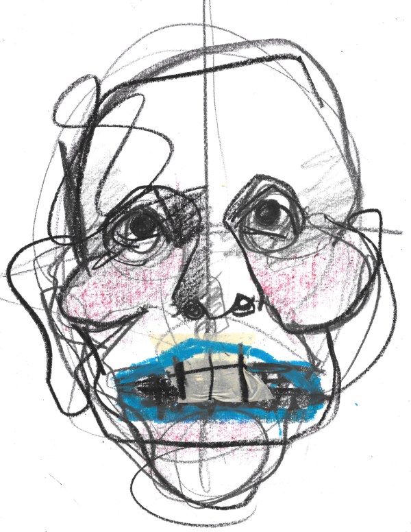Man with Blue Lips by Brian Huntress